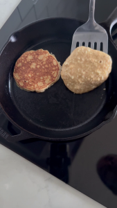 Banana Tofu Pancakes 5 - Flip pancakes