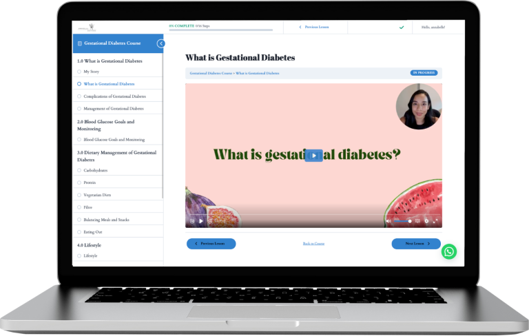 Gestational Diabetes Course - Macbook